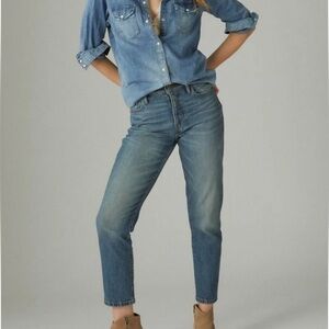 LUCKY BRAND Drew Mom Jean High Rise Taper
